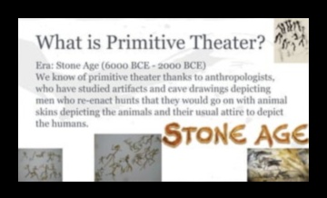 Teātra ciltis: skatuves māksla aizvēsturiskos rituālos