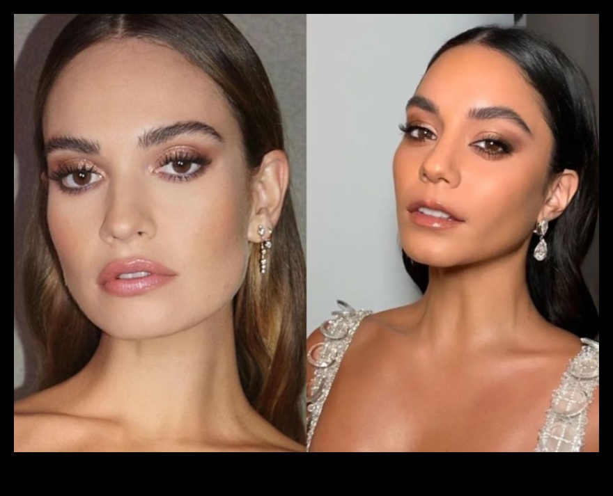 Drosmīgas uzacis, maigas acis: līdzsvara sasniegšana ar glam grima stiliem