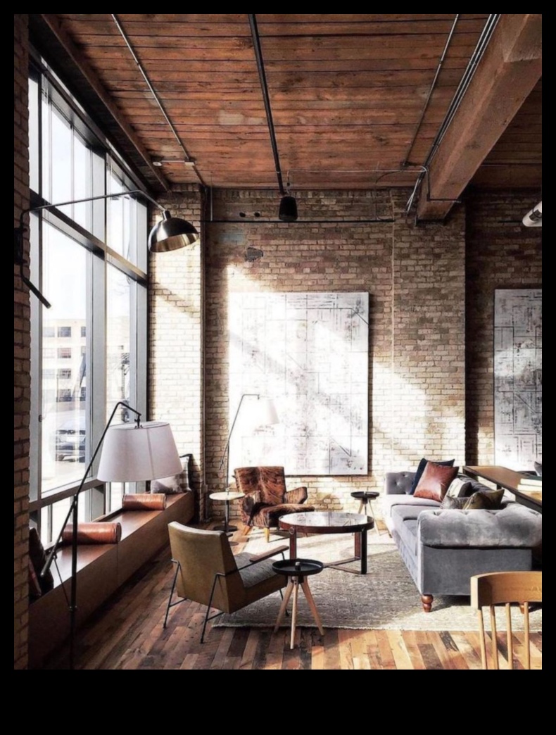 Kā apvienot industriālo šiks dekoru ar pilsētas dzīvi nelielā dzīvoklī?