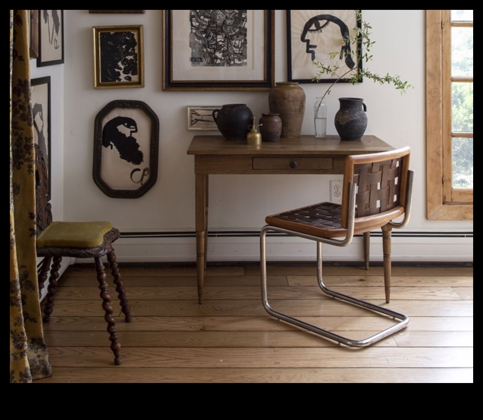 Kā es varu iegūt Bohēmijas biroja dekoru ar krāsainiem Boho galda piederumiem?