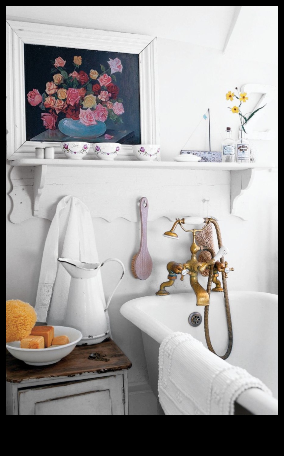 Kādas ir pilsētas lauku mājas vannas istabas dekorēšanas idejas ar senlaicīgu pieskārienu?