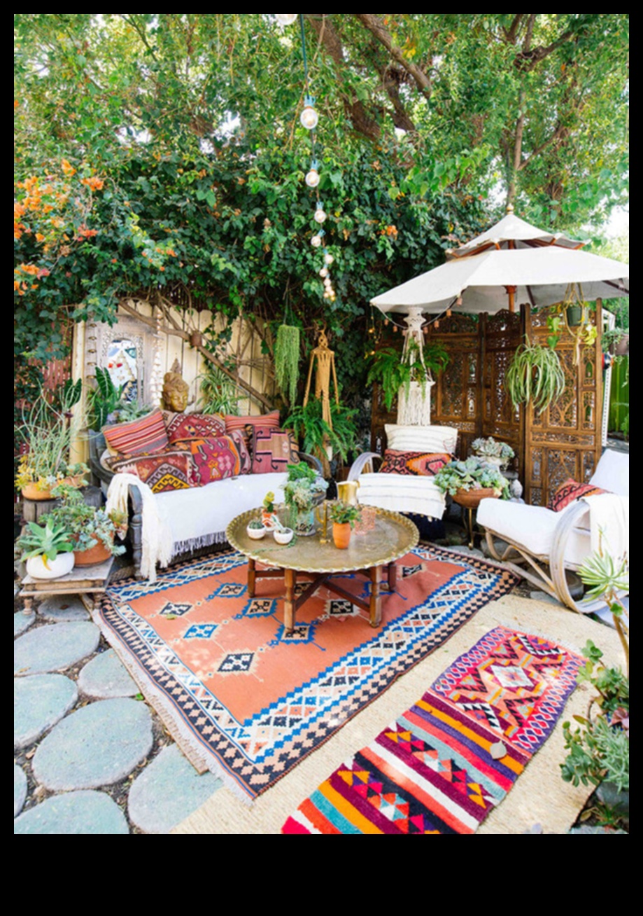 Vai varat ieteikt Boho Chic āra dārza dekoru idejas ar piekārtiem stādītājiem?