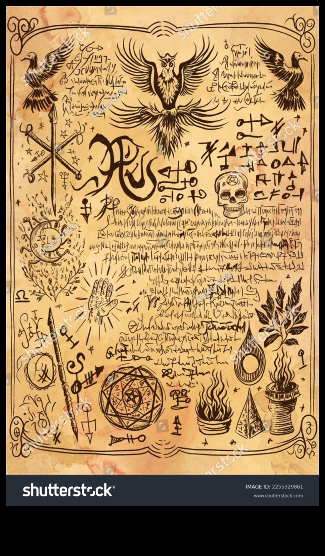 Apburtie pergamenti: viduslaiku rokrakstu ilustrāciju maģija