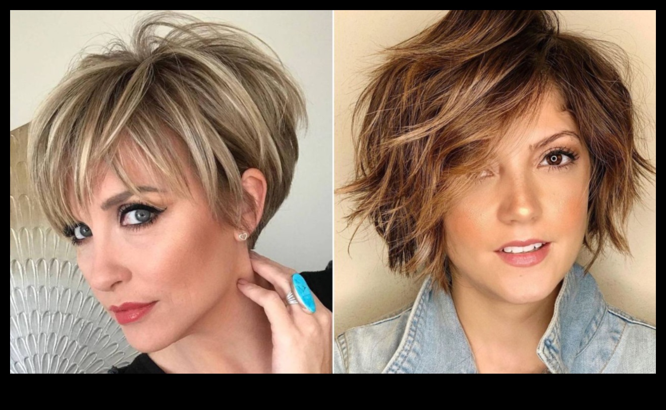 Jaukas un elegantas: īsas frizūras rotaļīgai noskaņai