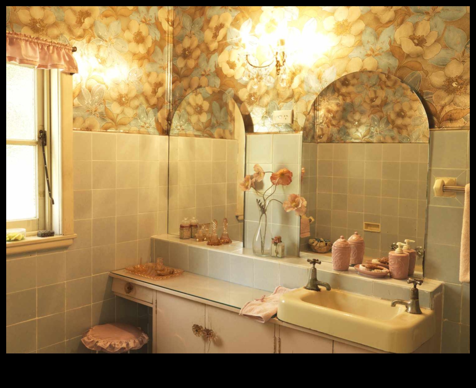 Vintage iedvesmotas vannas istabas dekoru idejas