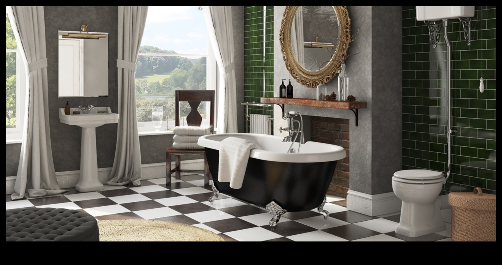 Vintage iedvesmotas vannas istabas dekoru idejas