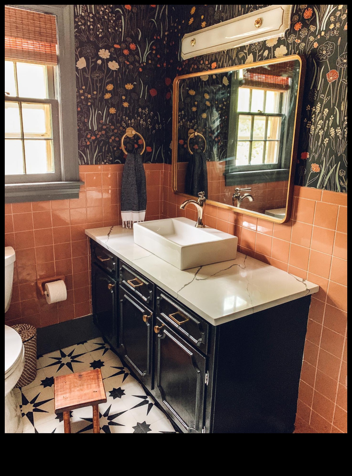 Vintage iedvesmotas vannas istabas dekoru idejas
