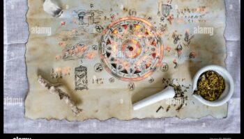 Apburtie pergamenti: viduslaiku rokrakstu ilustrāciju maģija