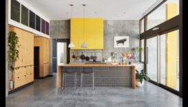 Kā izmantot betonu industriālajā elegantajā virtuves dizainā, lai iegūtu mūsdienīgu pieskārienu?