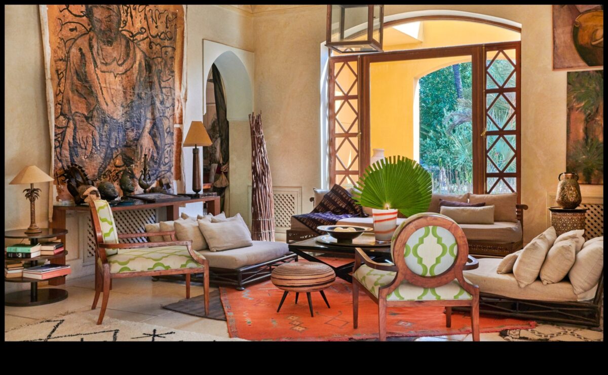 Marokas viesistabas dekoru iedvesmas